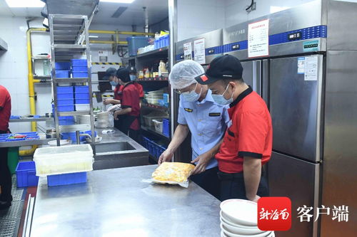 海口美兰区“随机查餐厅”行动 筑牢食品安全防线，倡导节约文明用餐